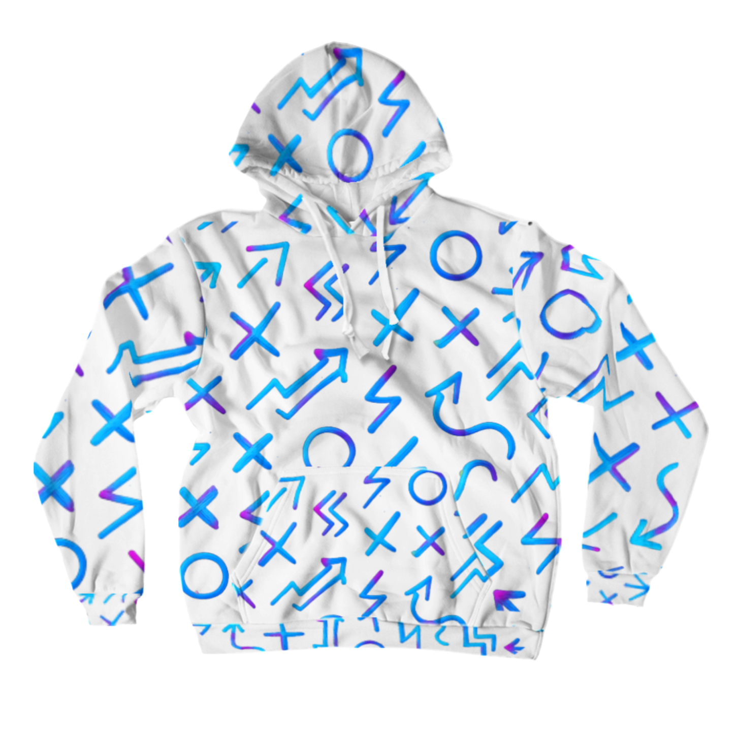 All-Over Print Pullover Hoodies